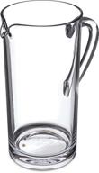 🍹 carlisle 557007 elan collection 58 oz shatter-resistant pitcher logo