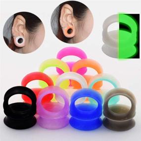 img 1 attached to 🔴 Stuppendux 54PCS/36PCS/14PCS Silicone Ear Gauges Tunnels Plugs Stretchers Expander Set 2g-3/4" - elevated SEO-friendly revision of the product name without significant alterations.