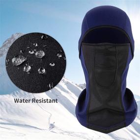 img 2 attached to RUPUMPACK Balaclava Ski Face Mask - Windproof & Sun 🏂 UV Protection - Cold Weather Thermal Hood, Breathable for Motorcycle Cycling