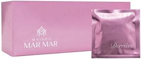img 4 attached to 🌺 Maison Mar Mar Derrière Wipes: Individually Wrapped Luxury Feminine Flushable Wet Wipes for Travel, Biodegradable & pH Balanced - Unscented with Honeysuckle and Organic Aloe | Pack of 30