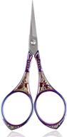 ✂️ bihrtc 4.5 inch little embroidery scissors - sharp stainless steel vintage leaf carving scissors for sewing crafting artwork, needlepoint & home use logo