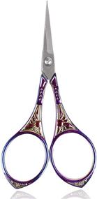 img 4 attached to ✂️ BIHRTC 4.5 Inch Little Embroidery Scissors - Sharp Stainless Steel Vintage Leaf Carving Scissors for Sewing Crafting Artwork, Needlepoint & Home Use