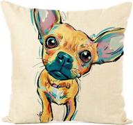 easternproject painting cotton cushion chihuahua logo