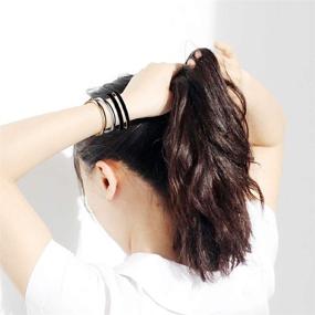 img 1 attached to 🔗 Stainless Steel Grooved Cuff Bangle Bracelet for Women and Girls by Zuo Bao