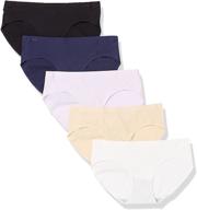 amazon essentials seamless/no show panties: perfect underwear for leggings, low rise hipster braguitas (xs - xl) logo