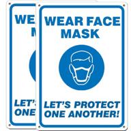 pack wear face mask reflective logo