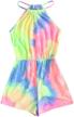 soly hux spaghetti striped multicoloured girls' clothing in jumpsuits & rompers logo