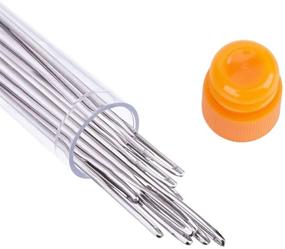 img 1 attached to 🧵 23-Pack Large Eye Sewing Needles in a 3.3-inch Plastic Bottle - 2.56-inch Sharp Needles for Sewing, Leather, and Embroidery