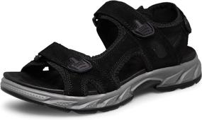 img 3 attached to Men's Hiking Beach Sandals for Outdoor Adventures - Quality Men's Footwear