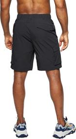 img 2 attached to 👖 Pudolla Men's Quick Dry Hiking Cargo Shorts - Outdoor Travel Shorts with Multiple Pockets for Fishing, Camping, and Casual Use