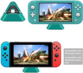 img 2 attached to 🔋 Nintendo Switch/Switch Lite/Switch OLED Model Charging Dock - Compact Charger Stand Station with Type C Port - Compatible with Nintendo Switch Lite 2019/Switch OLED Model (Green)