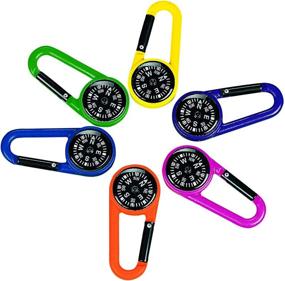 img 2 attached to 🧭 Versatile Plastic Compass Clips: Must-Have Party Favors, Outdoor Toys, Camping Gear, Geocaching Accessories (12-pack)