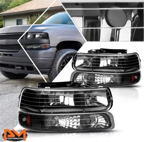 img 4 attached to Headlight Assembly Compatible Silverado Suburban Lights & Lighting Accessories