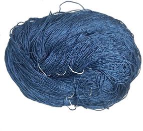 img 3 attached to Premium Knitsilk 3 ply Mulberry Silk Yarn: Vibrant Twilight Blue Color, 50 Grams, 260 Yards - Perfect for Knitting, Crochet, Weaving, and Tapestry