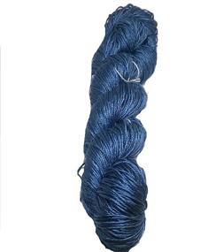 img 2 attached to Premium Knitsilk 3 ply Mulberry Silk Yarn: Vibrant Twilight Blue Color, 50 Grams, 260 Yards - Perfect for Knitting, Crochet, Weaving, and Tapestry