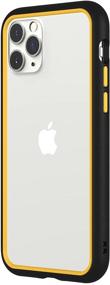 img 4 attached to 📱 Rhinoshield CrashGuard NX Bumper Case for iPhone 11 Pro - Slim Design, Shock Absorbent Protective Cover with 11ft Drop Protection - Black/Yellow