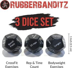 img 3 attached to 🎲 Rubberbanditz Fitness Dice: Fun 12-Sided Workout Game for Crossfit, Home Workouts & Gyms - Adults and Kids