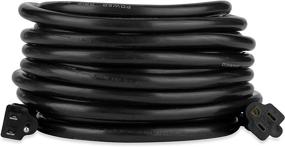 img 4 attached to 🔌 Camco 30ft 15-Amp RV Extension Cord - Heavy-Duty, Ideal for Mobile Homes and Household Use, Black (55142)