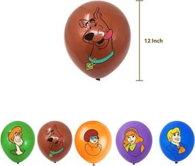 img 1 attached to 🎉 Scooby Doo Nelton Party Supplies - Banner, Cake Topper, 24 Cupcake Toppers, 20 Balloons, 15 Invitation Cards