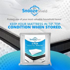 img 2 attached to Efficient 2 Pack Plastic Storage Bags for Mattresses: Waterproof, Tear-Proof, and Convenient with Thick n Grip Technology to Safeguard Furniture and Household Items