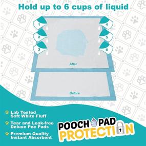 img 1 attached to 🐶 Ultimate Pooch Pad Protection Training Dog Pads: Ultra-Absorbent, Thick & Soft. The Deluxe Solution for Discerning High-Class Consumers.