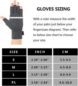 img 2 attached to 🧤 Small Black Compression Arthritis Gloves: Relieve Pain for Both Men and Women - 2 Pairs