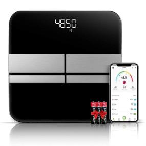 img 3 attached to Black Body Composition Scale: Smart Digital Bathroom Weight Scale with Smartphone App - 400 pounds / 180kg