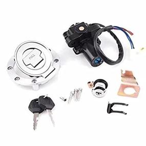 img 1 attached to 🏍️ Paddsun Ignition Switch Gas Cap Cover Seat Lock Key Set for YZF R1 R6 2001-2012 - Complete Package for Yamaha Bike Owners!