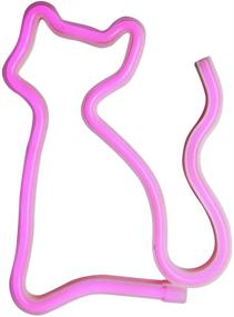 img 3 attached to 🐱 Neon Cat Signs – Vibrant Bedroom Wall Decor LED Signs | Battery or USB Powered Acrylic Neon Light Sign for Christmas, Birthday, Party | Living Room, Girls, Kids Room Decoration in Pink