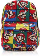 🎒 optimized daypack featuring finex super mario bros canvas with convenient 15" laptop storage compartment logo