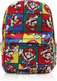 img 4 attached to 🎒 Optimized Daypack featuring Finex Super Mario Bros Canvas with Convenient 15" Laptop Storage Compartment