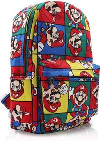 img 3 attached to 🎒 Optimized Daypack featuring Finex Super Mario Bros Canvas with Convenient 15" Laptop Storage Compartment