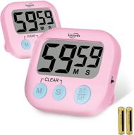 kissarex digital kitchen countdown timer: large lcd, magnetic clip, loud alarm, easy-to-use, multifunctional stopwatch logo