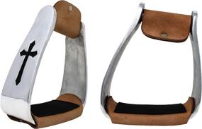 img 2 attached to CHALLENGER Western Angled Aluminum Stirrups