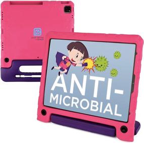 img 4 attached to Pure Sense Buddy Anti-Microbial Kids Case for Apple iPad Pro 12.9 - Full Kit with Strap, Screen Protector & Spray