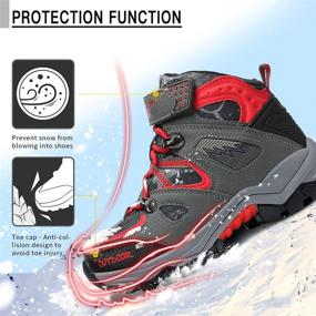 img 1 attached to Ultimate Winter Footwear: Boy Snow Boots & Girl Snow Shoes | Anti-Skid, Big/Little Kids