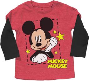 img 1 attached to Disney Layering Doubler T Shirt Heather