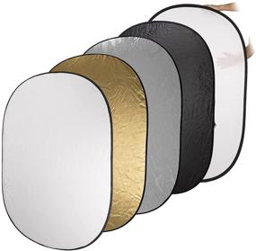 img 1 attached to Fotodiox 40x60in Multi-purpose Collapsible Reflector Panel with Stand Kit - Enhances Photography and Video - Black, Gold, Silver, Translucent, and White Surfaces