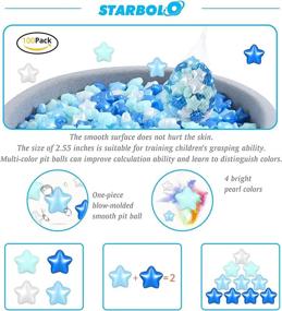 img 2 attached to 🎉 Sparkling Pearl: Non-Toxic Plastic for Safe Toddlers Birthday Fun