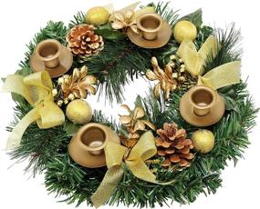 img 4 attached to 🕯️ Enhance Your Advent Calendar Season with our Traditional Christmas Advent Wreath – Perfect Candle Holder Centerpiece and Decorative Ring for X-mas Candles and Festive Decorations