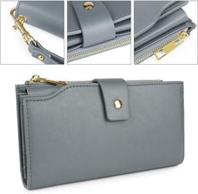 img 1 attached to Wallets Wristlet Capacity Leather Organizer Women's Handbags & Wallets in Wallets