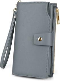 img 4 attached to Wallets Wristlet Capacity Leather Organizer Women's Handbags & Wallets in Wallets