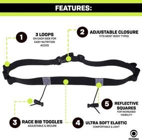 img 3 attached to 🏅 Ultimate Triathlon Race Belt with Number Bib Holder - Optimized for Marathons and Triathlons