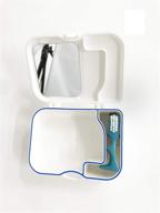 коробка для хранения зубных щитков с щеткой и зеркалом - легкая, удобная, портативная, гигиеничная и чистая для зубных щитков и ретейнеров. логотип