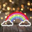 coosilo neon sign rainbow christmas logo
