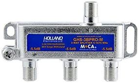 img 4 attached to HOLLAND ELECTRONICS 3-Way MOCA Compliant Balanced Splitter - 5-1675MHz