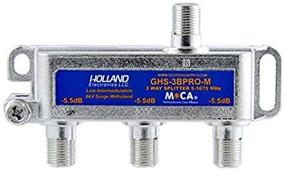 img 2 attached to HOLLAND ELECTRONICS 3-Way MOCA Compliant Balanced Splitter - 5-1675MHz