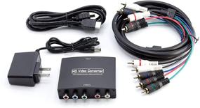 img 4 attached to 🖥️ High-Quality Black 4K HDMI to YPbPr Component Converter 5RCA - 1080p Video Adapter Kit with HDMI and RGB Cable