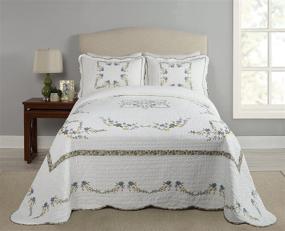 img 3 attached to Queen Size Modern Heirloom Heather Bedspread