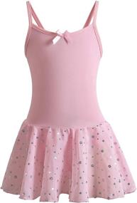 img 4 attached to 🩰 DANSHOW Ballet Leotards Camisole for 6-8 Year Old Girls' Clothing